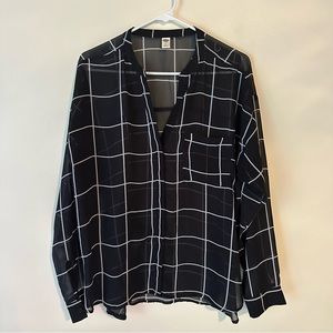 Old Navy Plaid Blouse